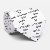 Of ik wel of niet je Spaanse leraar ben Stropdas (Opgerold)