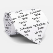 Of ik wel of niet jouw muziekleraar ben stropdas (Opgerold)