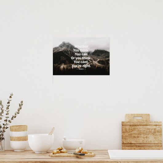 Of je denkt dat je dat kunt. poster (Keuken)