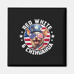 Of July Dog Funny Patriotic Red1 Magneet