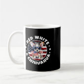Of July Dog Funny Patriotic Red Koffiemok (Links)
