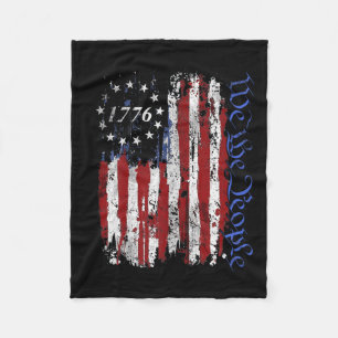 Of July Shirts We The People 1776 Usa Flag Jet Fig Fleece Deken
