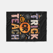 Of Leer Grappige Leraren Halloween Geest Fleece Deken (Voorkant (Horizontaal))
