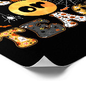 Of leer groovy leraar Halloween Retro Floral Gho Poster (Hoek)