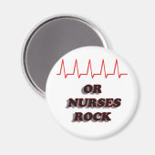 OF NURSES ROCK MAGNEET (Voorkant / Achterkant)