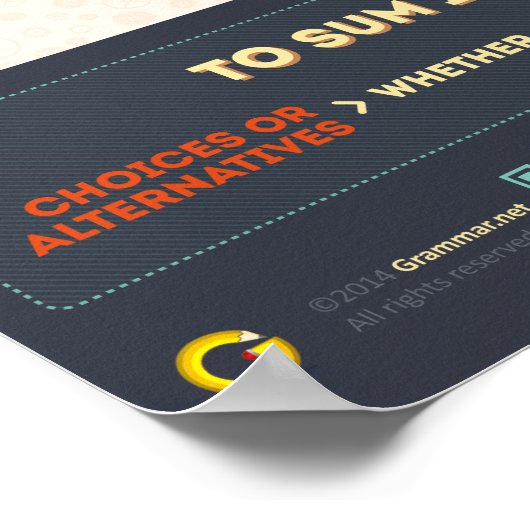 Of of zo? Tips en trucs van conditionals Poster (Hoek)