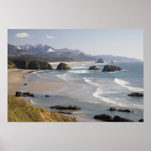 OF, Oregon kust, Ecola State Park, Crescent Poster (Voorkant)