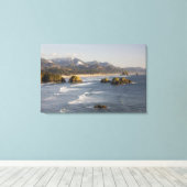 OF, Oregon kust, Ecola State Park, uitzicht op Canvas Afdruk (Insitu (Houten vloer))