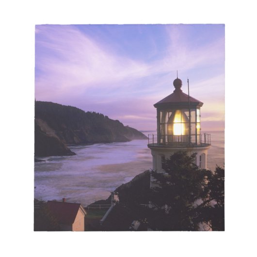 OF, Oregon kust, Heceta Head Lighthouse, op Notitieblok (Voorkant)