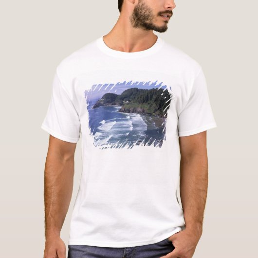 OF, Oregon kust, Heceta Head Lighthouse, op T-shirt (Voorkant)