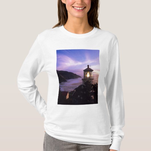 OF, Oregon kust, Heceta Head Lighthouse, op T-shirt (Voorkant)