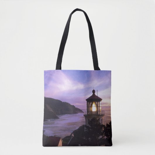 OF, Oregon kust, Heceta Head Lighthouse op Tote Bag (Voorkant)