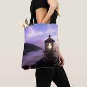 OF, Oregon kust, Heceta Head Lighthouse op Tote Bag (Dichtbij)
