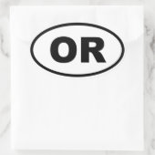 OF Oregon Ovale Sticker (Tas)