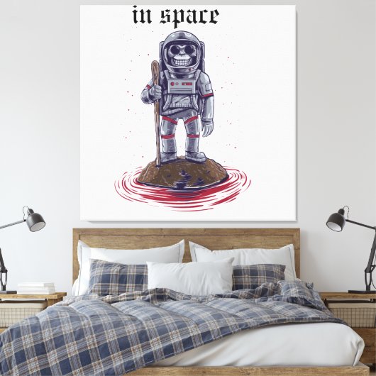 Of space canvas afdruk (Insitu (Slaapkamer))