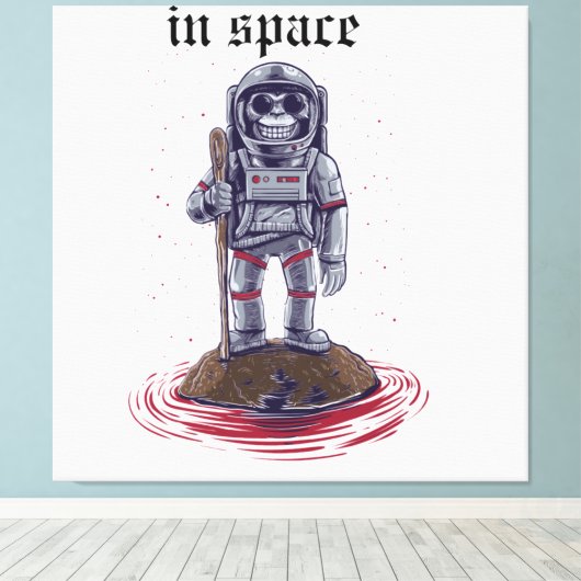 Of space canvas afdruk (Insitu (Houten vloer))