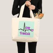 OF TECH cadeaus—QRS-ontwerp Grote Tote Bag (Voorkant (product))