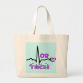 OF TECH cadeaus—QRS-ontwerp Grote Tote Bag (Voorkant)