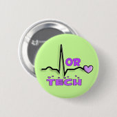 OF TECH cadeaus—QRS-ontwerp Ronde Button 5,7 Cm (Voorkant /achterkant)