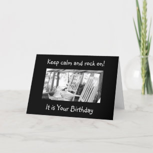 OF U ROCK OF ROCK AND ROLL=BIRTHDAY WISH KAART