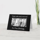 OF U ROCK OF ROCK AND ROLL=BIRTHDAY WISH KAART (Voorkant)