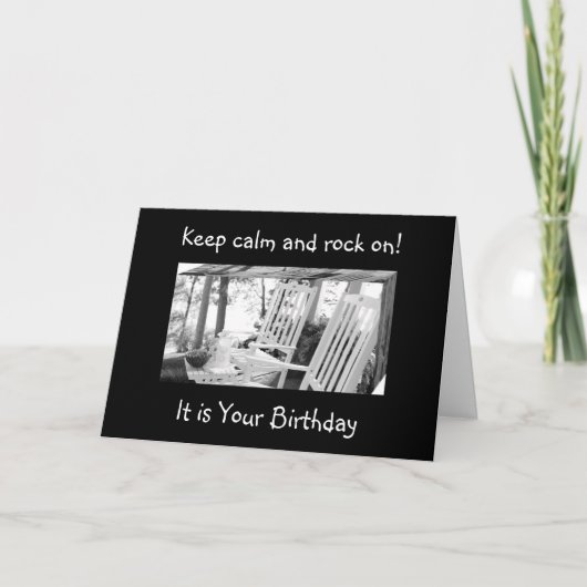 OF U ROCK OF ROCK AND ROLL=BIRTHDAY WISH KAART (Voorkant)