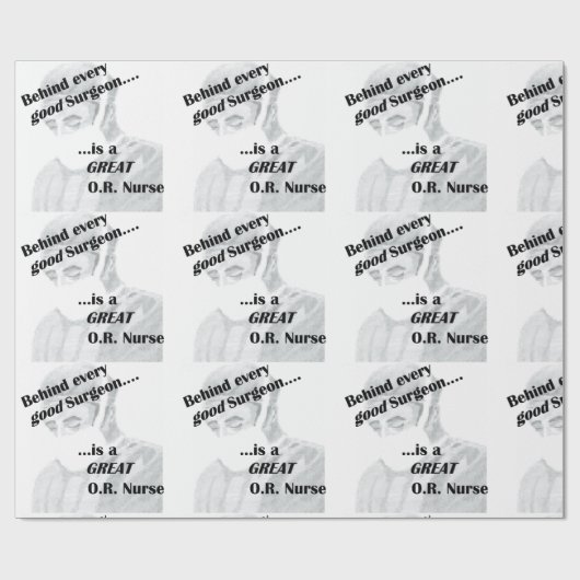 OF verpleegster Cadeaupapier (Vlak)