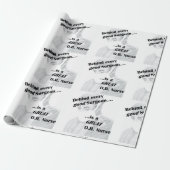 OF verpleegster Cadeaupapier (Uitgerold)