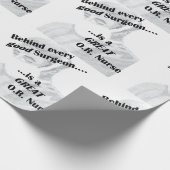 OF verpleegster Cadeaupapier (Hoek)