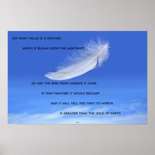 Of What Value Poster (Voorkant)