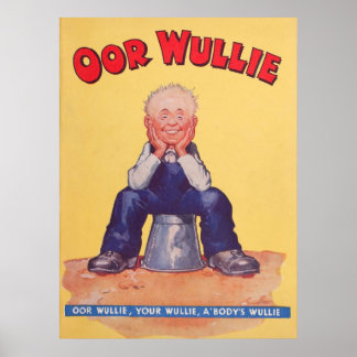 Of Wullie 1941  afdrukken Poster