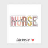 OF Zuster-werkruimte Zondevaluatie Cadeaubon Sticker (Vel)