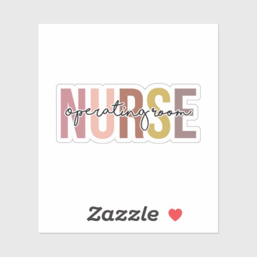 OF Zuster-werkruimte Zondevaluatie Cadeaubon Sticker (Vel)