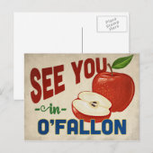 O'Fallon Missouri Apple - Vintage Travel Briefkaart (Voorkant / Achterkant)
