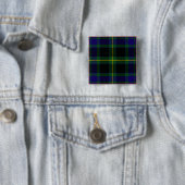 Ofally County Irish Tartan Vierkante Button 5,1 Cm (In situ)