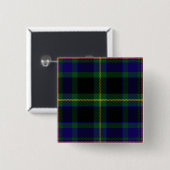 Ofally County Irish Tartan Vierkante Button 5,1 Cm (Voorkant /achterkant)