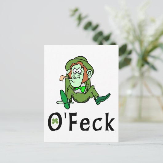 O'Feck Funny Irish Briefkaart (Staand voorkant)