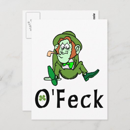 O'Feck Funny Irish Briefkaart (Voorkant / Achterkant)