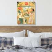 Ofenmut Aangeboden aan Osiris, Stele van Ofenmut v Canvas Afdruk (Insitu (Slaapkamer))