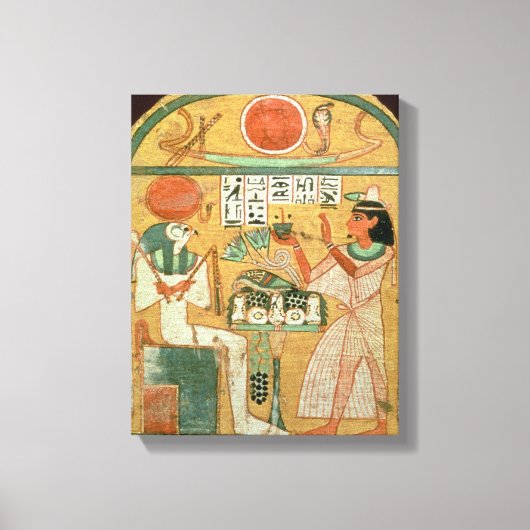 Ofenmut Aangeboden aan Osiris, Stele van Ofenmut v Canvas Afdruk (Voorkant)