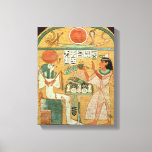 Ofenmut Bied aan Osiris, Stele van Ofenmut van Canvas Afdruk