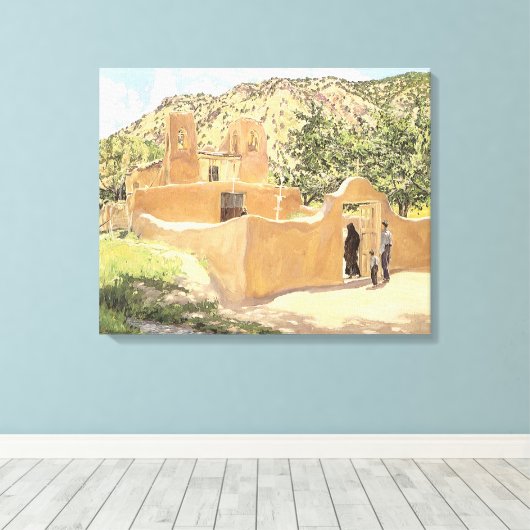 Oferta Para San Esquipula van Walter Ufer Canvas Afdruk (Insitu (Houten vloer))