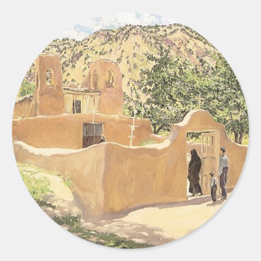 Oferta Para San Esquipula van Walter Ufer Ronde Sticker (Voorkant)