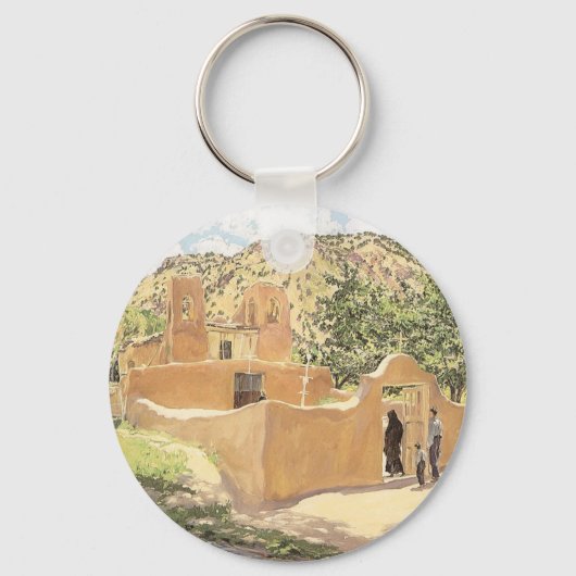 Oferta Voor San Esquipula door Walter Ufer Sleutelhanger (Voorkant)