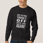 Off And On Computer Geek Trui (Voorkant)