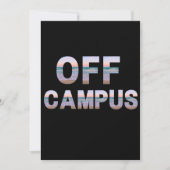 Off Campus dank je wel kaart (Voorkant)