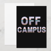 Off Campus dank je wel kaart (Voorkant / Achterkant)