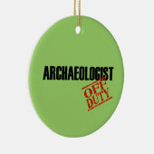 Off Duty Archeoloog Keramisch Ornament (Rechts)