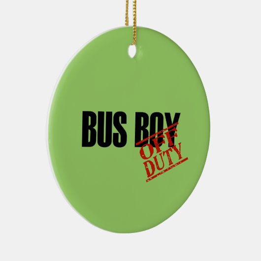 OFF DUTY Bus Boy Keramisch Ornament (Rechts)