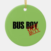 OFF DUTY Bus Boy Keramisch Ornament (Voorkant)
